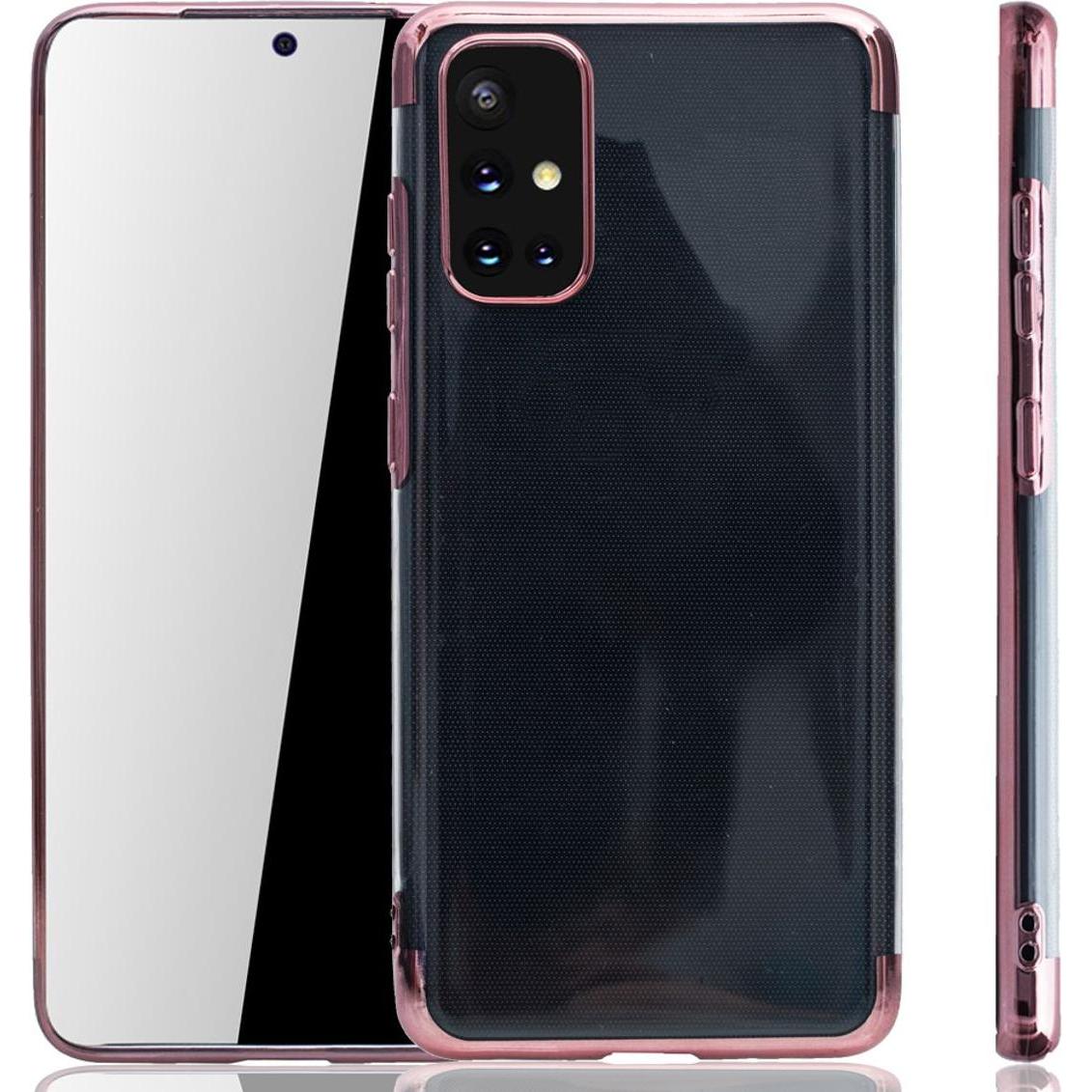 König Design Handyhülle für Samsung Galaxy A71 Schutzcase Backcover Bumper Etuis Rahmen Pink (Samsung Galaxy A71), Smart...