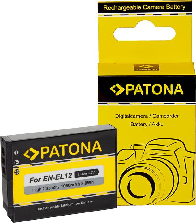 Actual product image Patona Battery EN-EL12, 800 mAh / 3.7V (Camera battery)