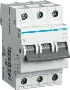 Produktbild Hager CIRCUIT BREAKER 3P 63A C 6KA