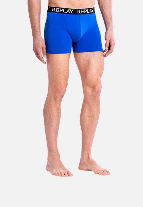 Immagine prodotto Replay Trunk BOXER Style 01/C Basic Cuff Logo im 2er Pack (XL, Confezione da 2)
