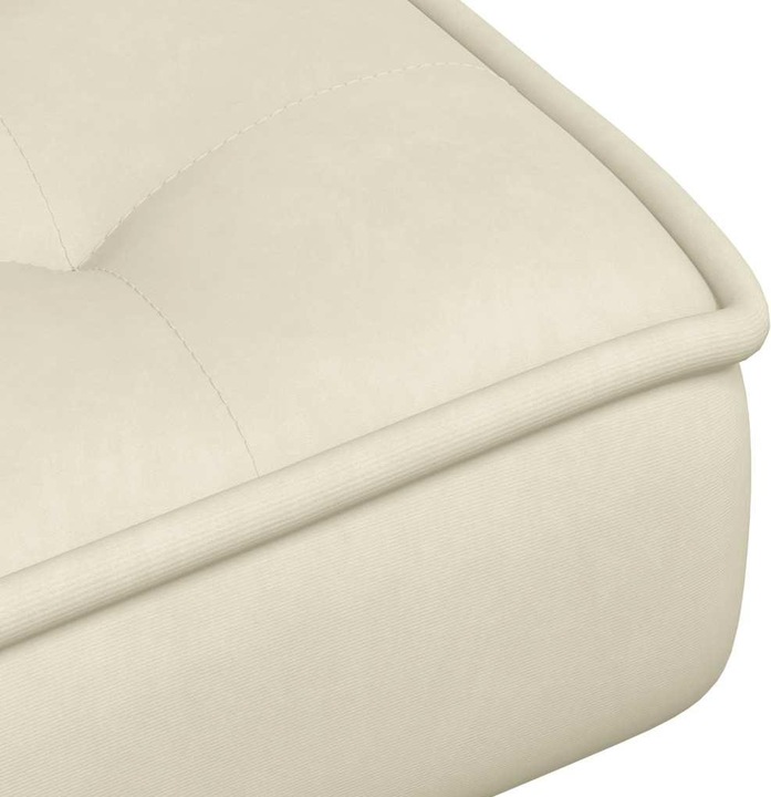Immagine prodotto VidaXL Poltrona relax con sgabello poltrona in velluto crema poltrona con sgabello