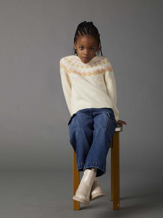 Immagine prodotto Vertbaudet Mädchen Jacquard-Pullover (92, 98)