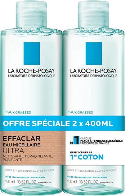 Actual product image La Roche Posay - Set of Effaclar (Purifying Micellar Water) 2 x 400 ml (Micelle water, 800 ml)