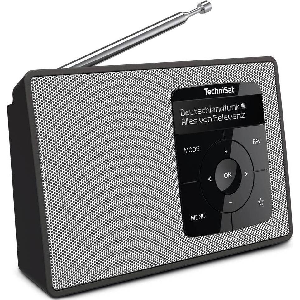 Thumbnail - TechniSat DigitRadio 2 (DAB+, UKW, DAB, Bluetooth), Radio, Schwarz, Silber