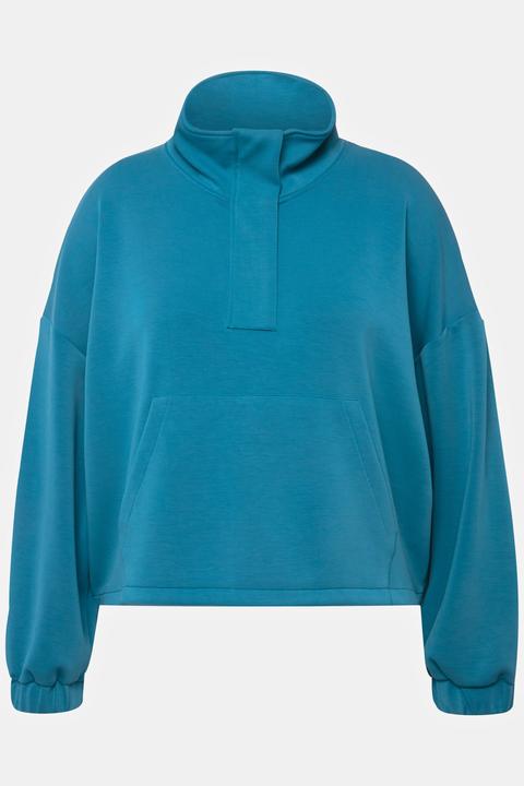 Produktbild Ulla Popken Sweatshirt, Stehkragen, Oversized, Langarm (54)
