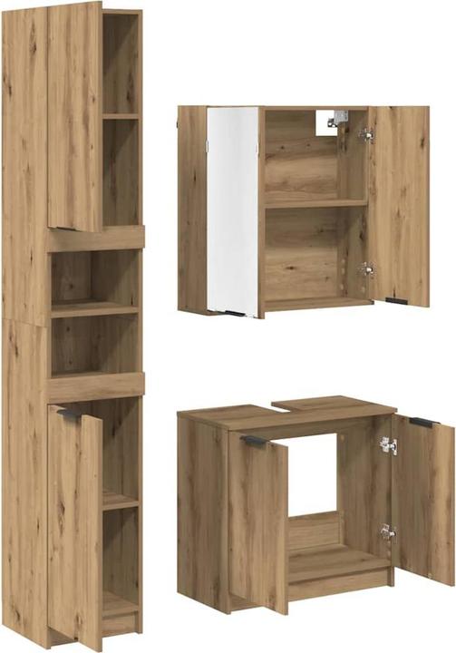 Produktbild vidaXL Badezimmerschrank (32 x 34 x 188.50 cm)