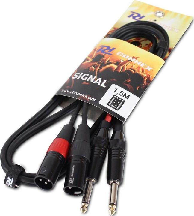 Image du produit PD Connex CX64-1 XLR 3 pôles, mâle - jack 6,3mm, mâle 1.5 m (1.50 m, Câble jack 6,3 mm, Câbles XLR)