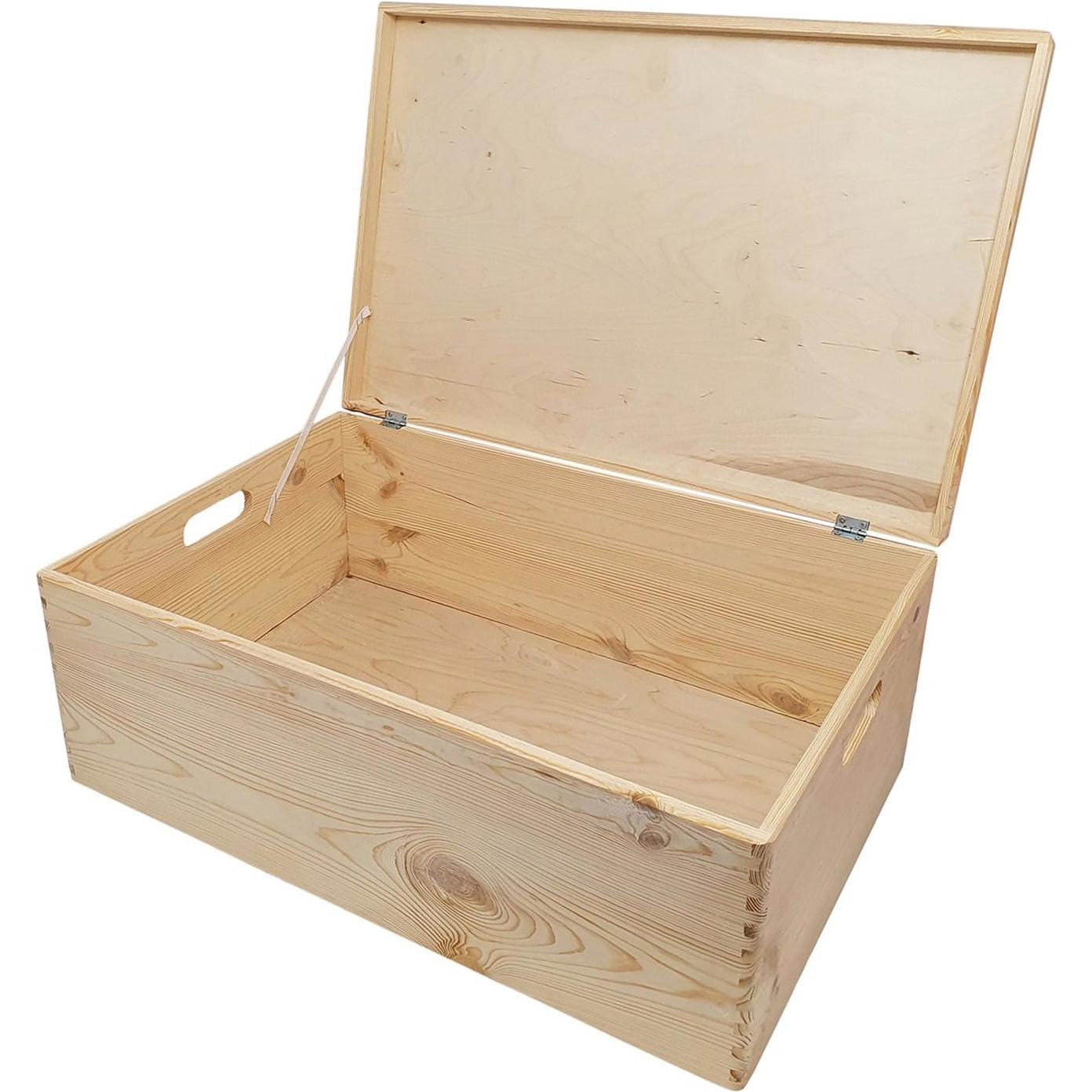 Thumbnail - Playwood, Spielzeugaufbewahrung, Kiefer Aufbewahrungsbox mit Klappdeckel (40x30x23cm)