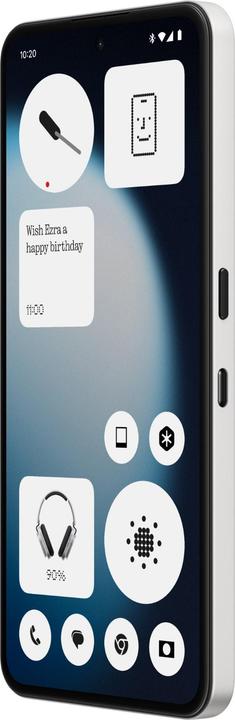 Actual product image Nothing Phone (3a) Lite (128 GB, Weiss, 6.67", 50 MP, 5G (128 GB, White, White, 6.77", Dual SIM, 5G)