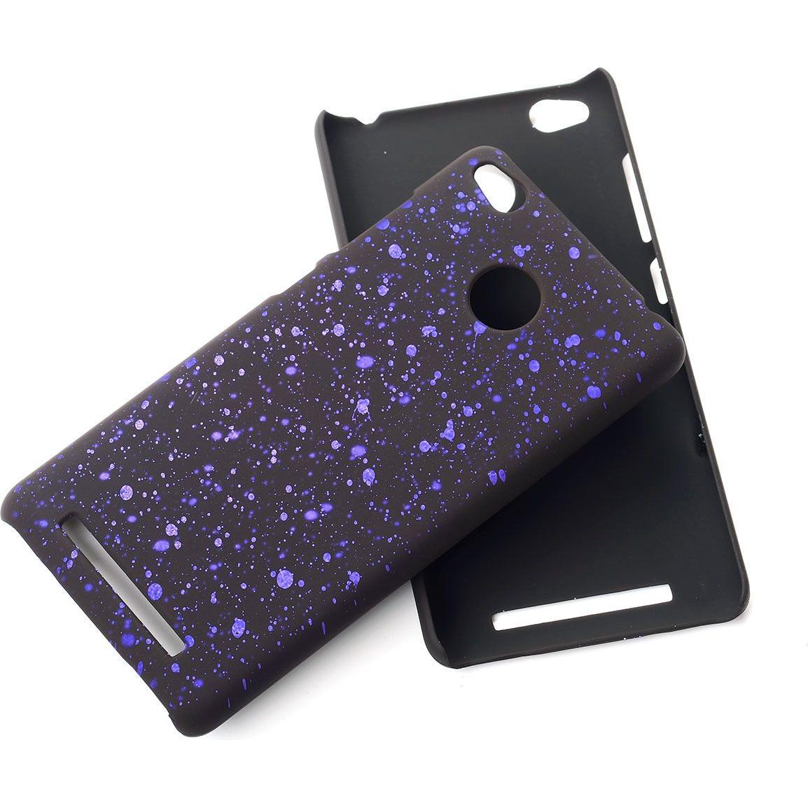 Thumbnail - König Design Handy Hülle Schutz Case Bumper Etuis für Xiaomi Redmi 3 Pro 3D Sterne Lila Neu (Xiaomi Redmi 3 Pro), Smartp...