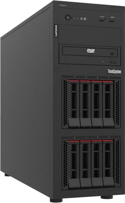 Lenovo ThinkSystem ST250 V3, 2,6 GHz, E-2468, 32 GB, DDR5-SDRAM, 800 W, Tower (32 GB, Tower Server)