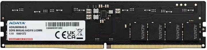 Produktbild Adata AD5U560064G-S (1 x 64GB, 5600 MHz, DDR5-RAM, U-DIMM)