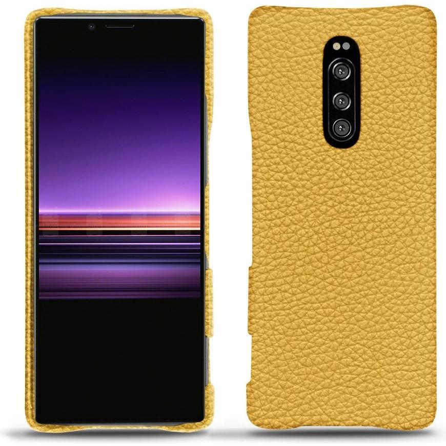 Noreve Lederschutzhülle (Sony Xperia 1), Smartphone Hülle, Orange