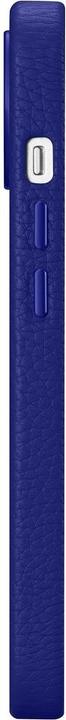 Actual product image iCarer litchi Premium leather case for iPhone 14 Plus Magnetic leather case with magSafe dark blue ( (Apple iPhone 14 Plus)