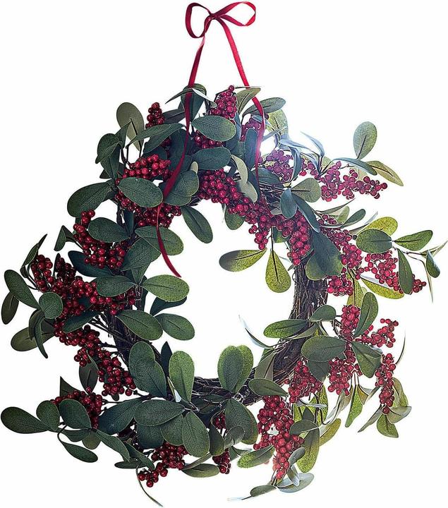 Image du produit Loberon Couronne Lenius vert/rouge