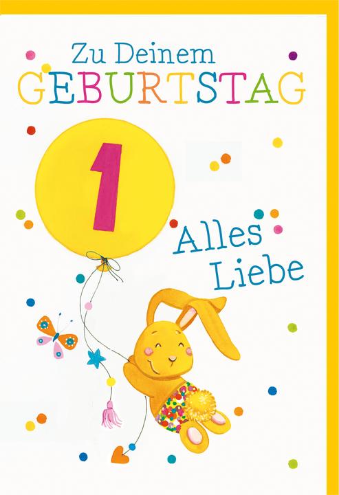 Produktbild Braun + Company Karte Kindergeb.Zahl 1. PK 279 (1 Stk.)