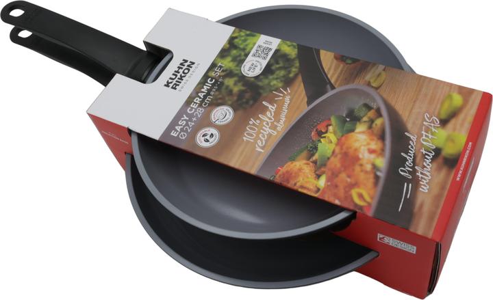 Actual product image Kuhn Rikon Easy Ceramic (28 cm, Pan set + pot set, Aluminium)