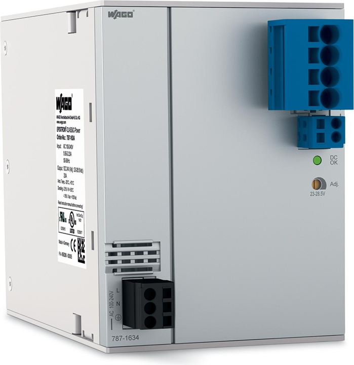 Actual product image Wago Top-hat rail power supply unit (DIN rail) Contacts