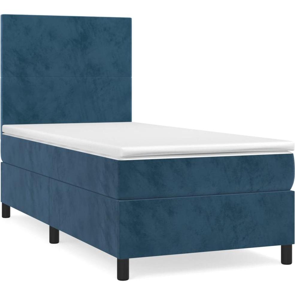 VidaXL, Bett, Bo x springbett mit Matratze 120 x 190 cm Samt (120 x 190 cm)