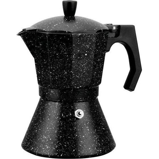 Kamille Coffee maker 600 ml with wide induction bottom 2514MR, Espressokocher, Schwarz