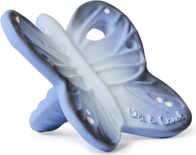 Actual product image Oli and Carol Teething Ring Blues the Butterfly