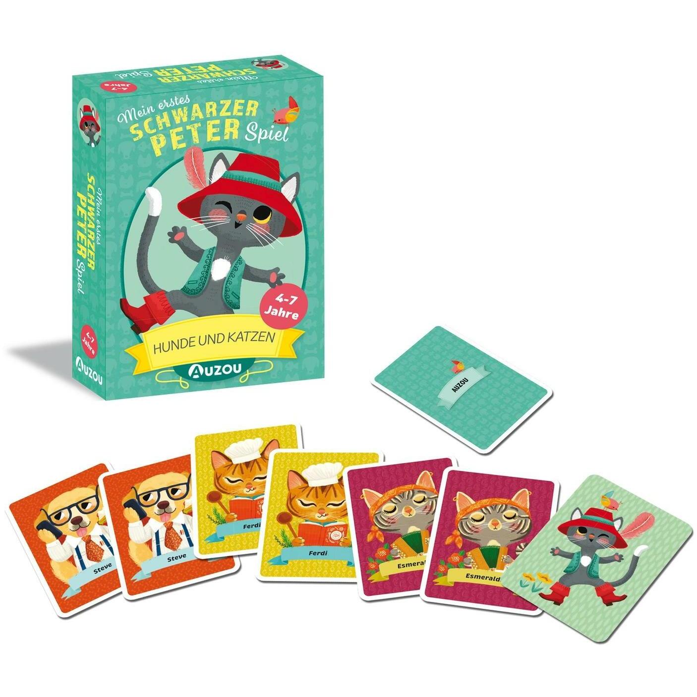 Thumbnail - Huch Mein erstes Schwarzer Peter Spiel - Hunde und Katzen (d) (Deutsch)