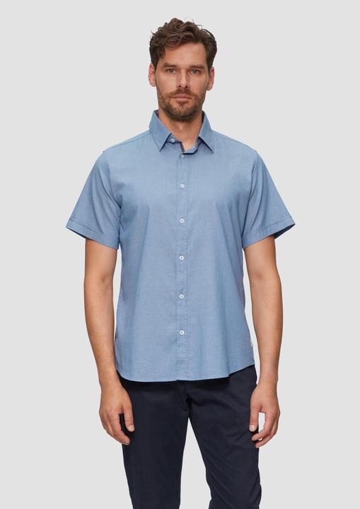 Produktbild S.Oliver Hemd Slim Fit: Kurzarmhemd mit Chambray-Details (XXL)