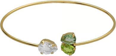 Actual product image Victoria Cruz - Solid Gold Plated Glory Crystal Bracelet A4898-14DP