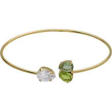 Victoria Cruz, Armschmuck, - Solid Gold Plated Glory Crystal Bracelet A4898-14DP