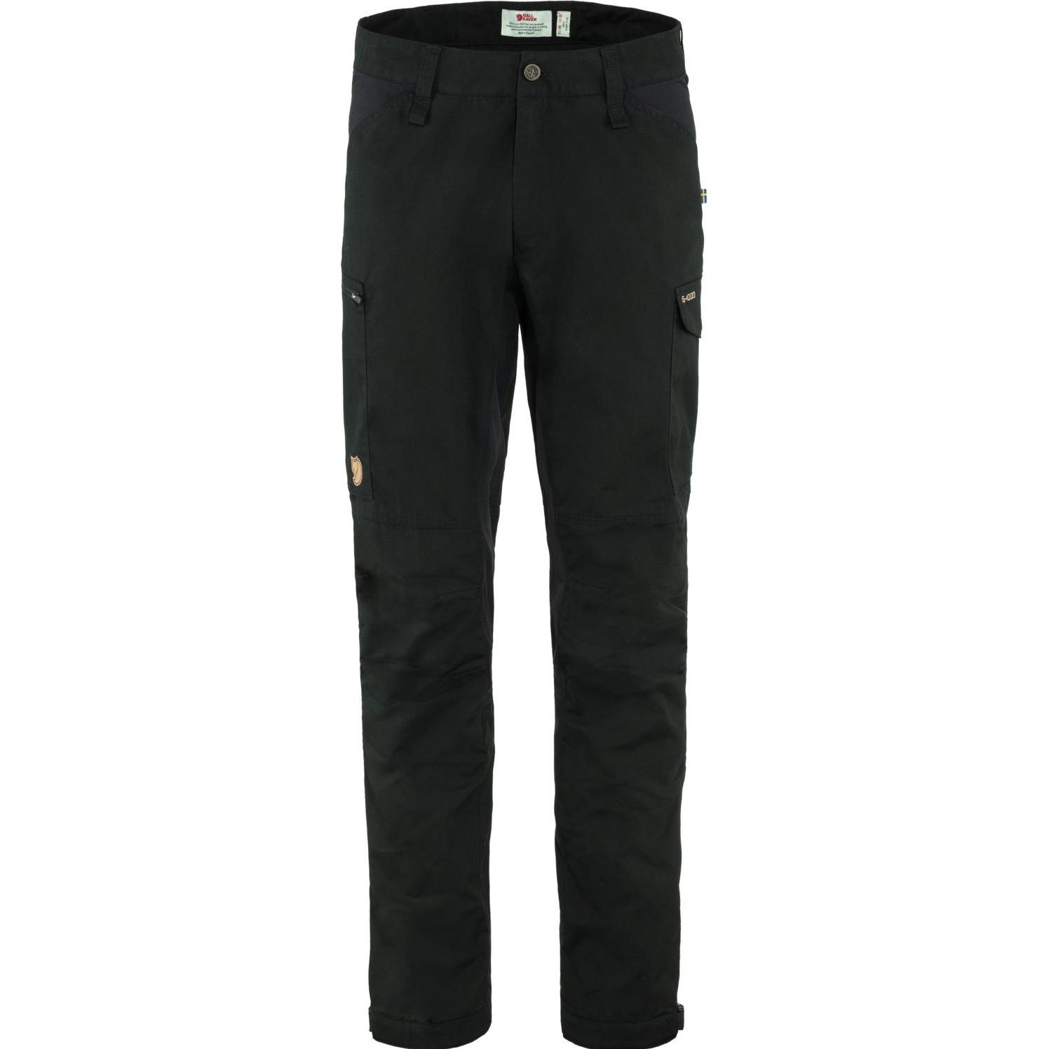 Fjällräven, Herren, Outdoorhose, Kaipak Trousers regular (46), Schwarz, 46