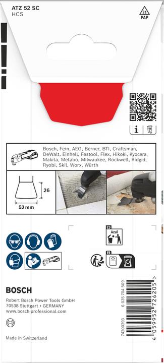 Productafbeelding Bosch Professional Zubehör ATZ 52 SC Schaber für Multifunktionswerkzeuge