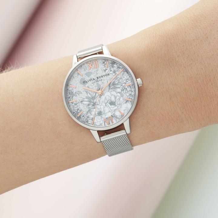 Immagine prodotto Olivia Burton Orologio da polso con bracciale in acciaio inossidabile (Orologio da polso analogico, 34 mm)