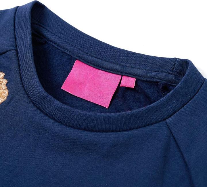 Immagine prodotto VidaXL Felpa da bambino blu navy 128,Materiale: 95 % cotone. 5 (128)
