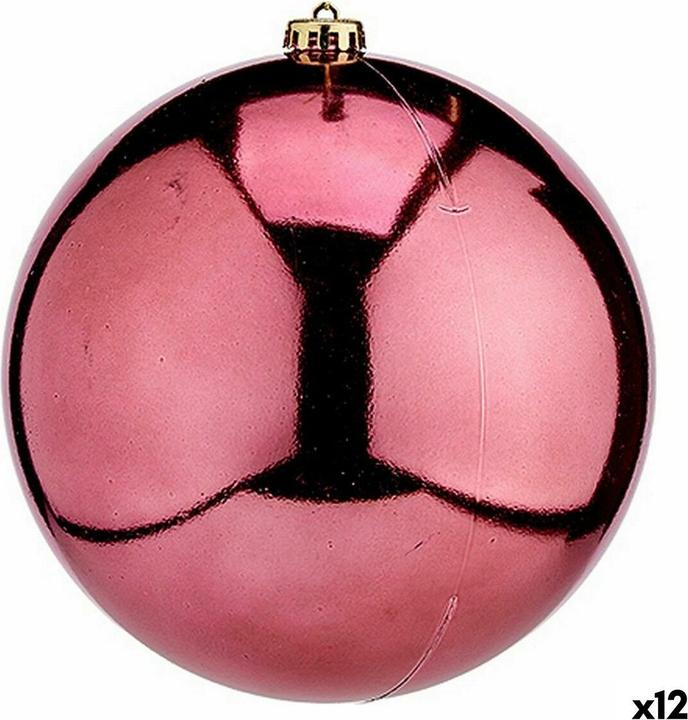 Krist+ Christmas Bauble Pink Plastic 20 x 31 x 20 cm (12 Units) (12-pièce)