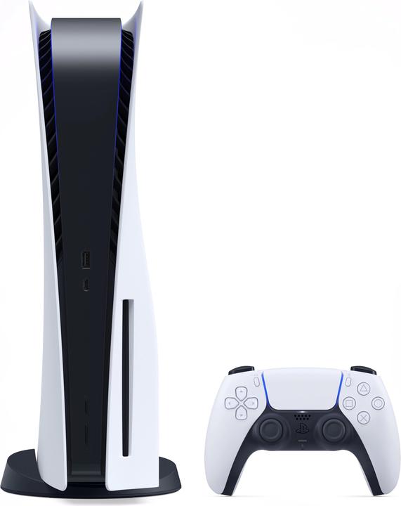Image du produit Sony Console PlayStation®5 avec lecteur + PS5 Horizon : Forbidden West (PEGI) DLC + PS5 blanche, DualSen