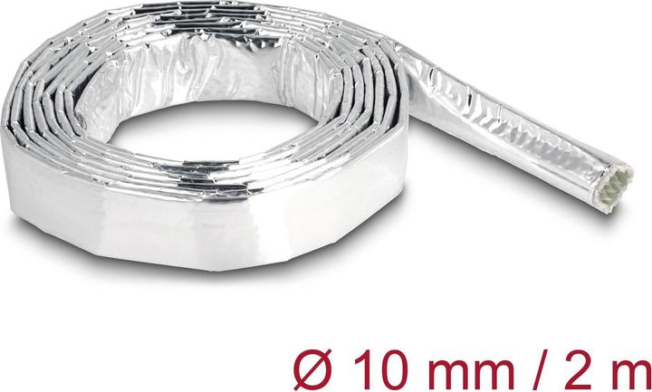 Produktbild Delock Kabelschlauch aus Glasfasergeflecht und Aluminium 2 m (Kabelschlauch, 200 cm)