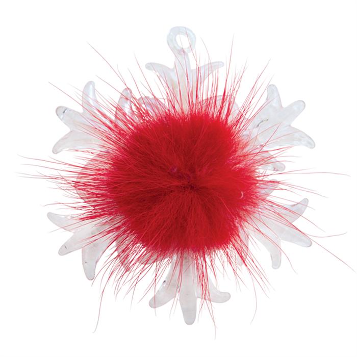 Ornamente Glas Ornament Skischuh rot, 7 x 6cm (1 x)