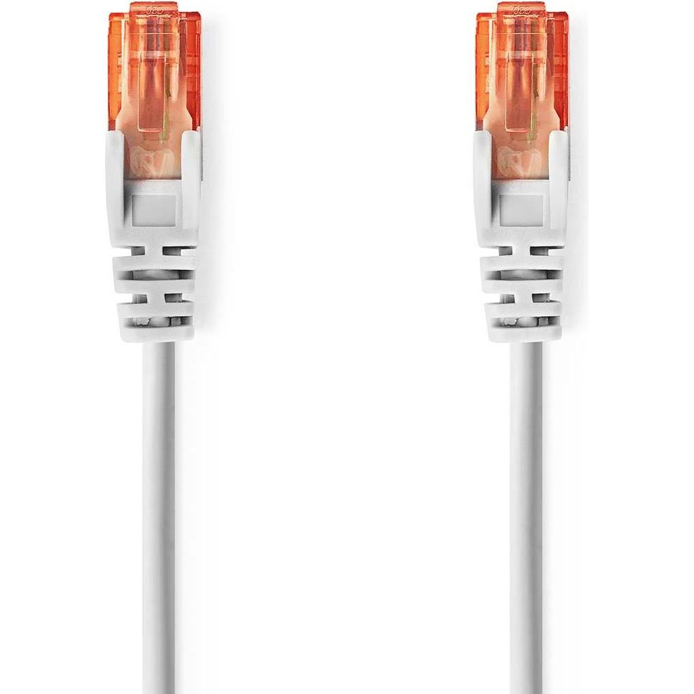 Thumbnail - Nedis Cat 6 Kabel RJ45 Stecker RJ45 Stecker U/UTP 10.0 m Rund PVC Grau Label (U/UTP, CAT6, 10 m), Netzwerkkabel