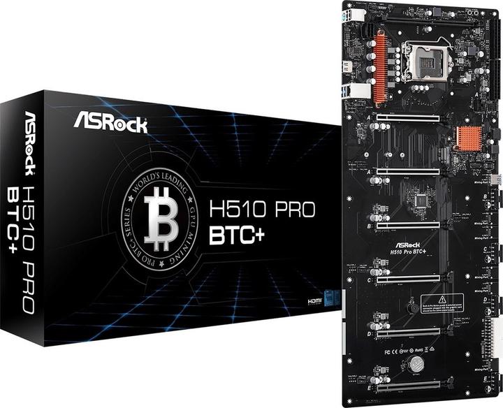 AsRock H510 Pro BTC+ (LGA 1200, Intel H510, Speziell)