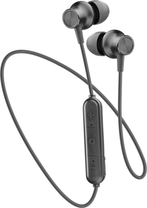 Actual product image Cellularline GEM Stereo Bluetooth headset with microphone and remote control Black (6 h, Wireless)