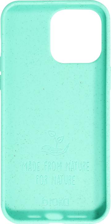 Actual product image Bioka Coque biodégradable et compostable Eco-Friendly Esprit de la tortue Turquoise (Apple iPhone 14 Pro Max)