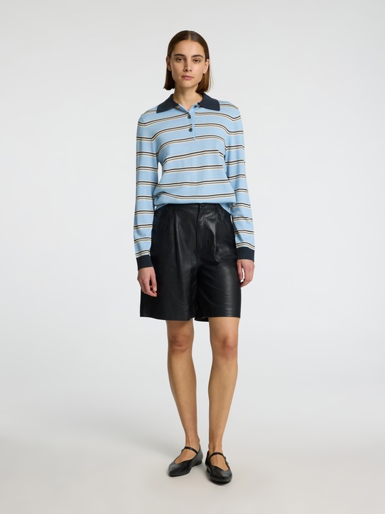 Produktbild Selected Femme 100% Merinowoll Langarm-Poloshirt (XL)