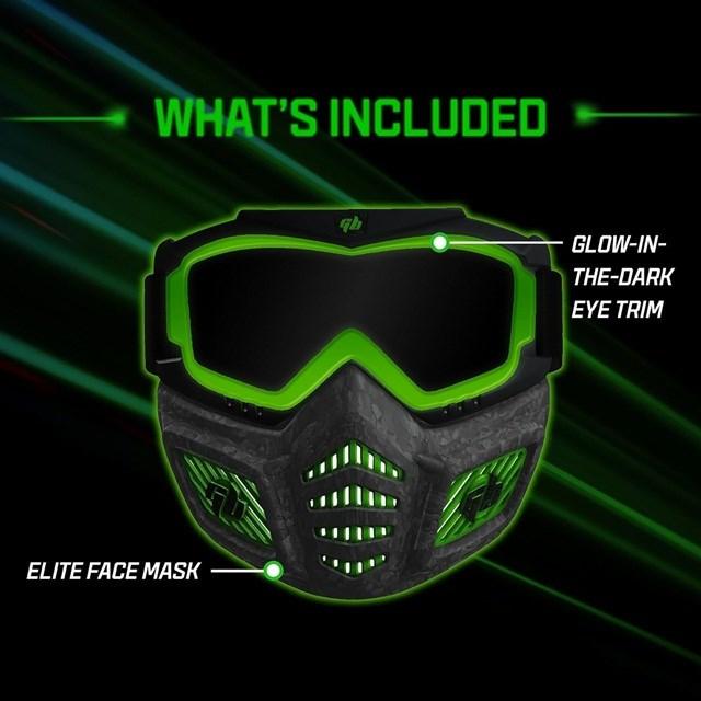 Actual product image Gel Blaster Elite Facemask luminous eye frame