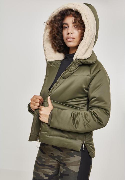 Produktbild Urban Classics Ladies Sherpa Hooded Jacket (XL)