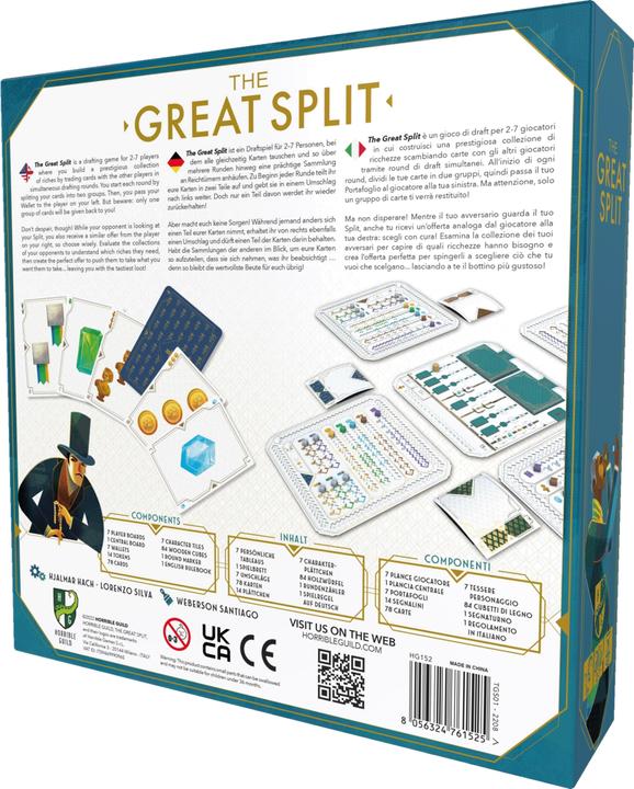Immagine prodotto Horrible Guild The Great Split, gioco da tavolo, per 2-7 giocatori, da 8 anni (edizione DE) (Tedesco)