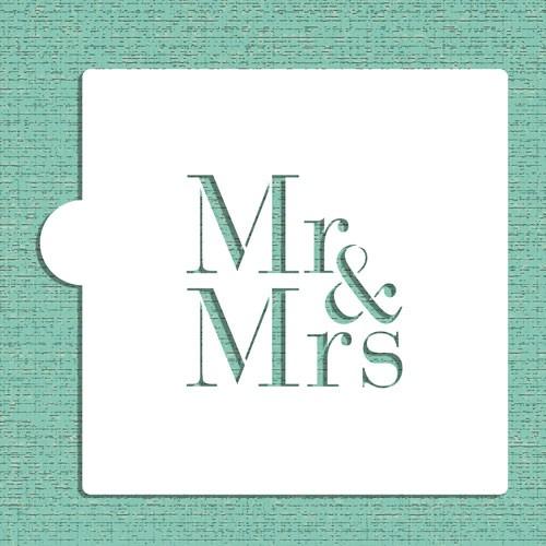 Actual product image Designer Stencils Mr & Mrs Stencil