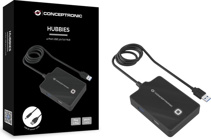 Conceptronic USB Hub (USB-A, 4 ports)