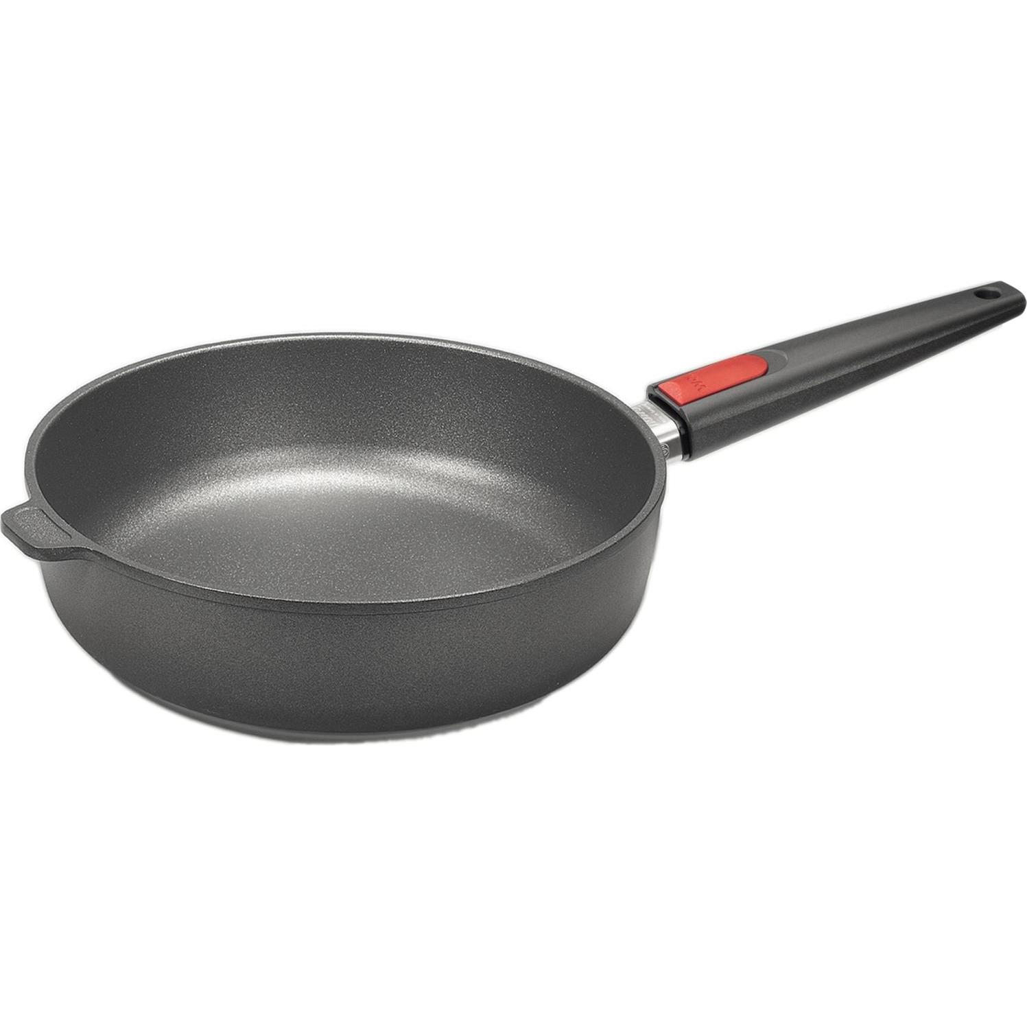 Woll 1728IL Pfanne Schwenkpfanne Rund, Pfanne + Kochtopf, Schwarz