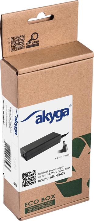 Produktbild Akyga power supply for laptops Toshiba AK-ND-09 (65 W)