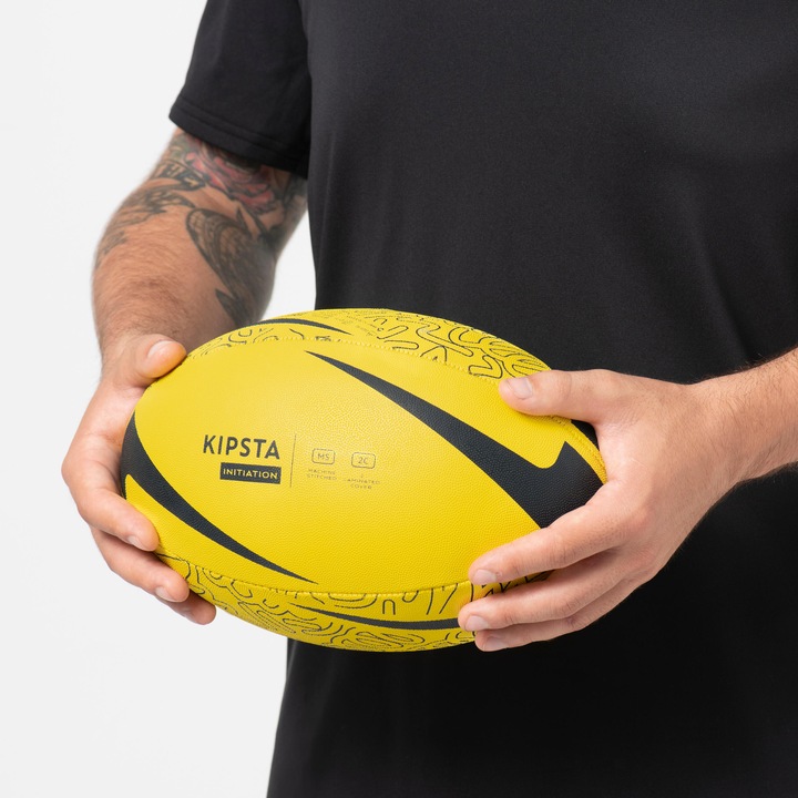 Image du produit Decathlon Kids' Beginner Size 3 Ballon de rugby R100 - Jaune